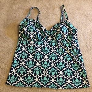Lands’ End Size 10 Tankini Underwire